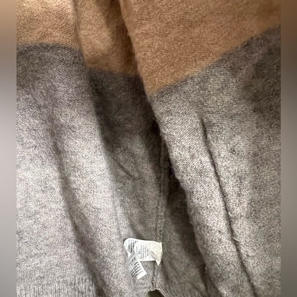 Madewell Long Wool Blend Cardigan Size XXL | Pink Peach & Gray - Picture 4 of 8